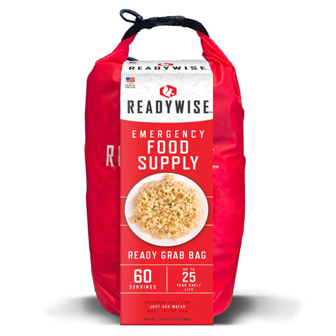 Readywise MRE 60 Serving Emergency Food Supply Ready Grab Bag (25 Years Shelf Life)