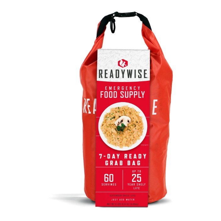 Readywise 60 Serving / One Week Dry Bag Breakfast and Entrée Grab and Go