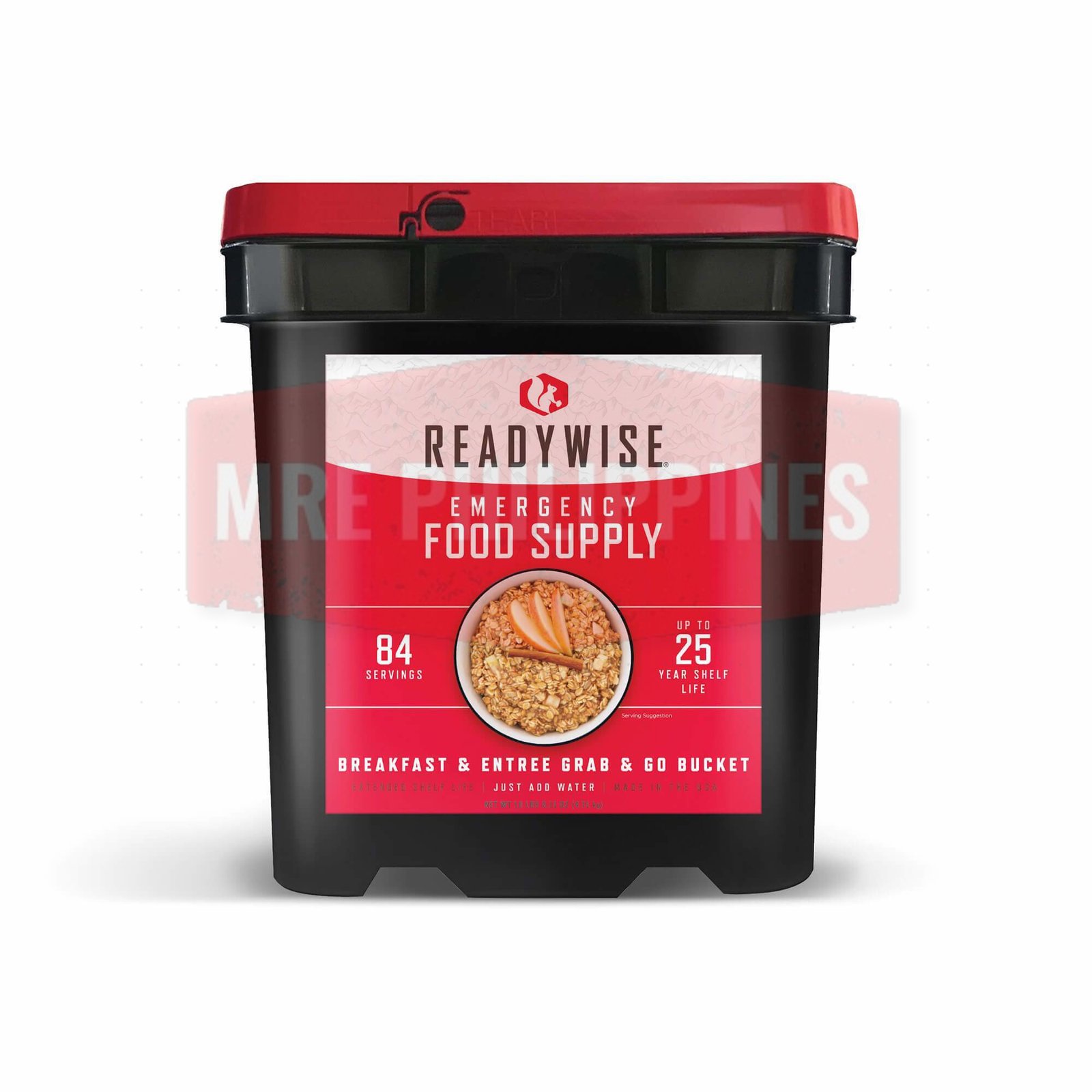 Readywise 84 Serving Breakfast and Entrée Grab and Go Food Kit