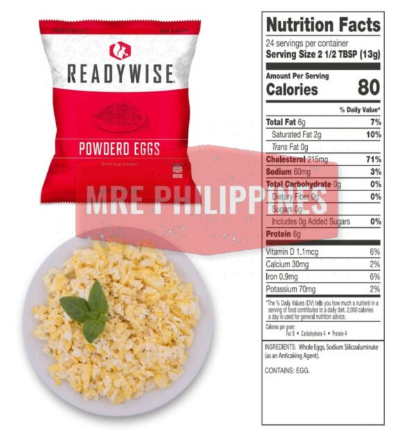 Readywise Powdered Eggs in a Bucket - 144 Total Servings - Image 2