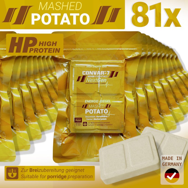 CONVAR-7 NextGen Energy Bar – Mashed Potato (81 Pieces per Box)