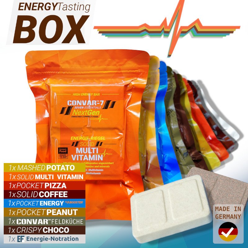 CONVAR-7 NextGen Energy Bar – Tasting Box (9 Pieces per Box x 9 Boxes)