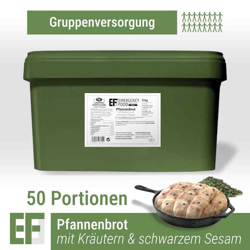 CONVAR™ EF MEALS Pan bread with herbs and black sesame seeds (50 Servings per Bucket)