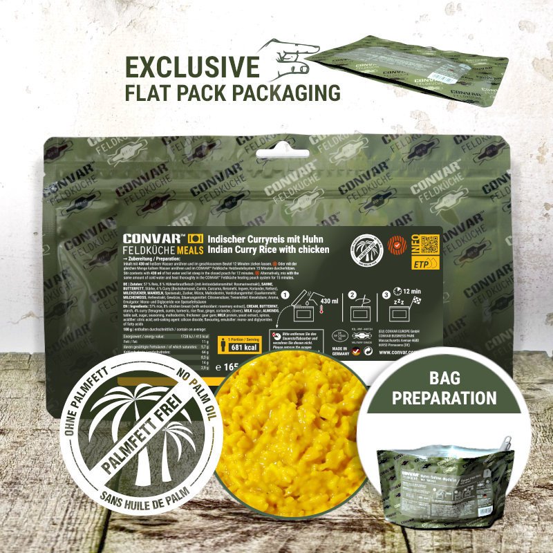 CONVAR™ Feldküche Indian curry chicken (12 Pieces per Box)