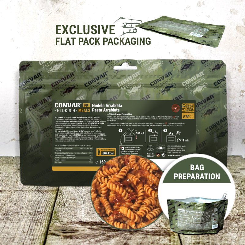 CONVAR™ Feldküche Arrabiata pasta (12 Pieces per Box)