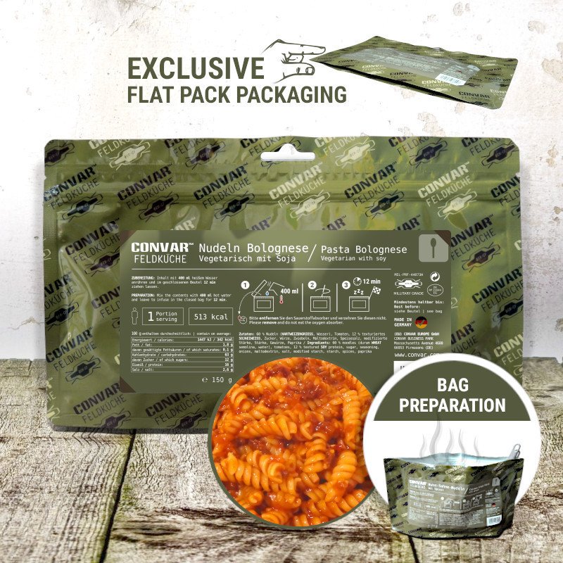 CONVAR™ Feldküche Pasta Bolognese (12 Pieces per Box)