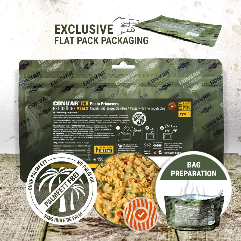 CONVAR™ Feldküche Pasta Primavera (12 Pieces per Box)