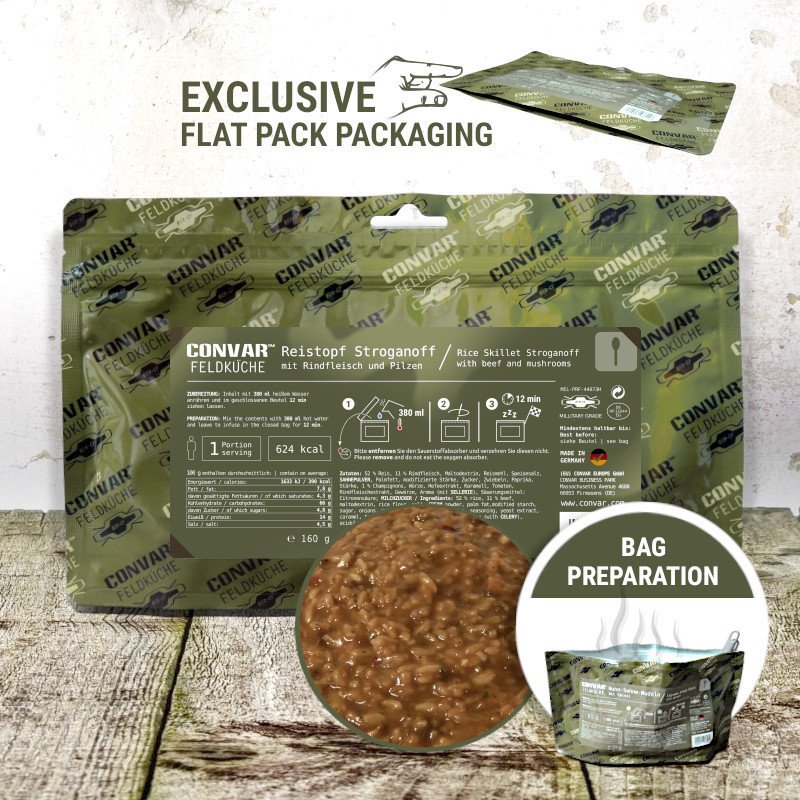 CONVAR™ Feldküche Rice Skillet Stroganoff (12 Pieces per Box)