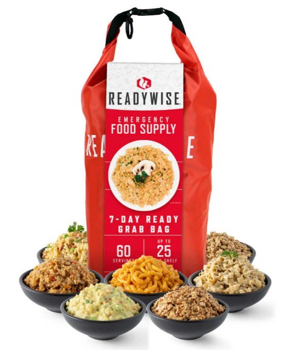 1 Week Food Supply – 60 Servings – 25 Years Shelf Life